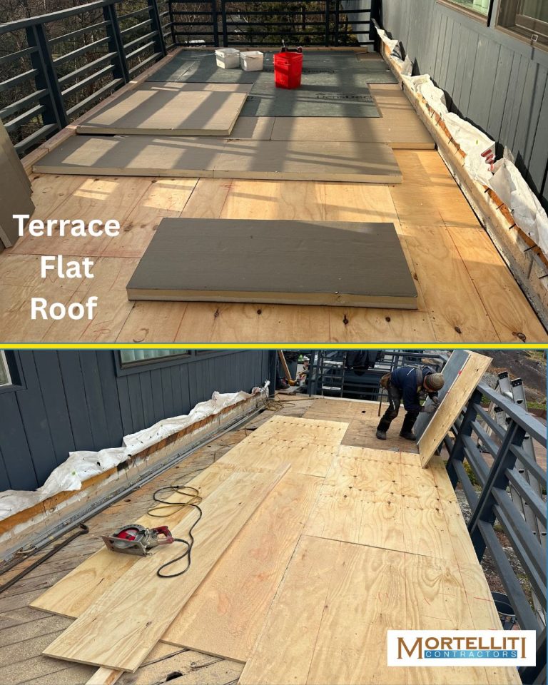 Terrace Flat Roof replacement in Westchester, NY 