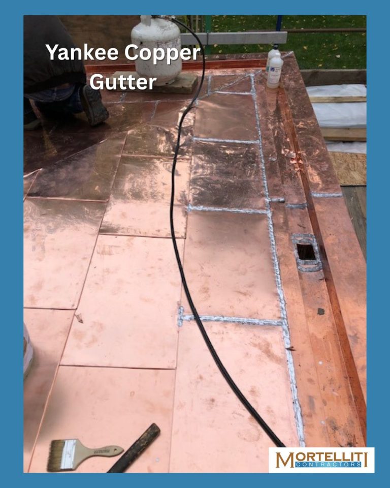 Yankee copper gutter installation